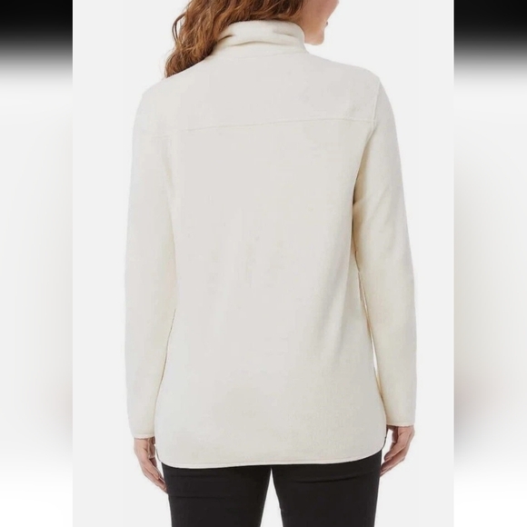 32 Degrees M Midweight Snap Arctic Fleece White Winter Cozy Soft Holiday Cd-2651 - Picture 2 of 16